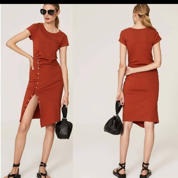ALLSAINTS  T-Shirt Dress ARABIAN SPICE RED‎ - Picture 1 of 6